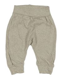 Světlebéžovošedé melírované tepláky H&M 
