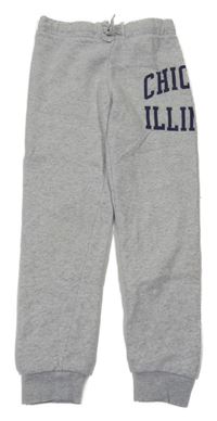 Světlešedé melírované tepláky H&M
