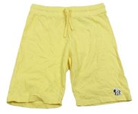 Žluté bavlněné kraťasy s nášivkou H&M