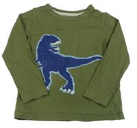 Khaki triko s dinosaurem John Lewis