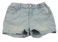 Světlemodré teplákové riflové kraťasy Denim Co.