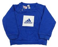 Safírová mikina s logem Adidas