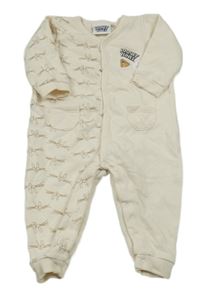 Krémový teplákový overal s nášivkami - Looney Tunes