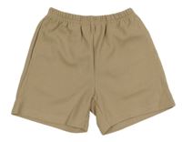 Hnědé žebrované kraťasy Shein