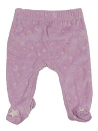 Růžové sametové polodupky s hvězdami