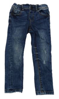 Tmavomodré skinny rifle s prošoupáním Denim Co.