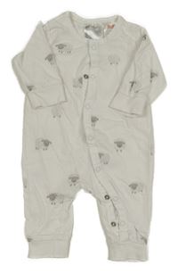 Smetanový overal s ovcemi H&M