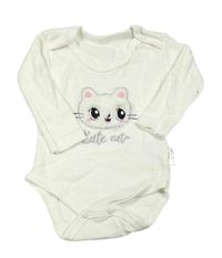 Bílé body s kočkou