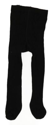 Černé žebrované punčocháče H&M