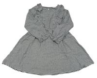 Černo-bílé kostkované šaty s volánky Y.F.K.