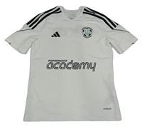 Bílé sportovní funkční tričko s potiskem Adidas