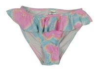 Světlemodré batikované plavkové kalhotky se srdíčky Primark