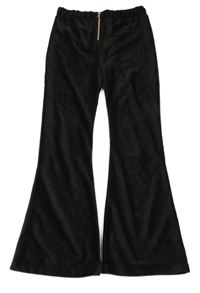 Černé žebrované sametové žebrované flare kalhoty Firetrap