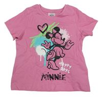 Růžové tričko s Minnie Primark