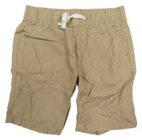 Hnědé plátěné kraťasy H&M