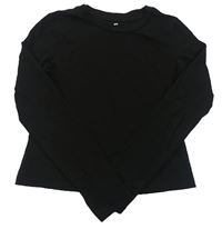 Černé crop triko H&M