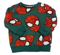Tmavozelená mikina se Spidermanem George