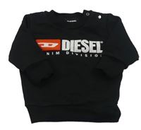 Černá mikina s logem Diesel