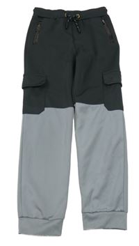 Tmavošedo-šedé sportovní tepláky Pep&Co