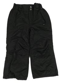 Černé šusťákové oteplovačky 