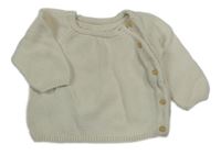 Smetanový propínací svetr H&M