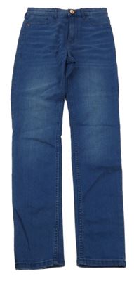 Tmavomodré skinny rifle 