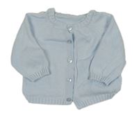 Světlemodrý lehký propínací svetr Mothercare