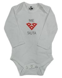 Bílé body s nápisem 