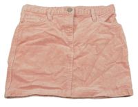 Světlerůžová manšestrová sukně S. Oliver