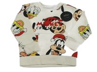 Nové - Smetanová mikina s Mickeym a kamarády Primark