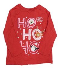 Fuchsiové triko s nápisem a zvířátky F&F