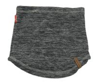 Šedý melírovaný fleecový nákrčník 