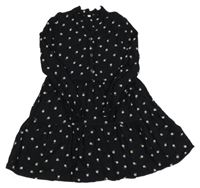 Černé květované šaty C&A