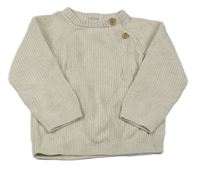 Béžový vlněný svetr 