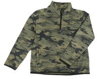 Khaki-černá army mikina GAP
