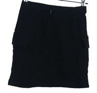 Dámská černá tepláková sukně s kapsami Primark 