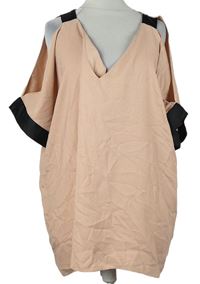 Dámská růžová halenka s průstřihy na ramenou River Island 