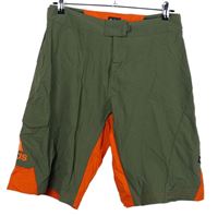 Pánské khaki-červené šusťákové outdoorové kraťasy Adidas vel. 34