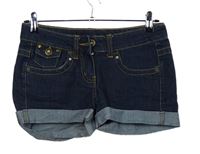 Dámské tmavomodré riflové kraťasy Denim 