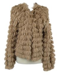 Nové - Dámský starorůžový chlupatý cardigán New Look 