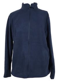 Dámská tmavomodrá fleecová propínací mikina Dunnes 