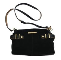 Dámská černá semišová crossbody kabelka River Island 