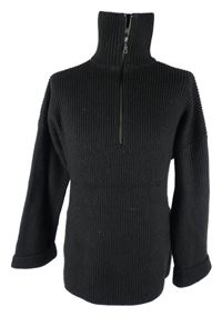 Pánský černý svetr s rolákem H&M