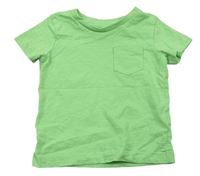 Neonově zelené tričko s kapsou zn. Next