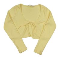 Žluté úpletové bolerko H&M