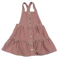 Růžová manšestová laclová sukně Matalan