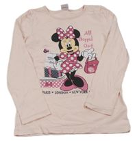 Světlerůžové triko s Minnie Disney