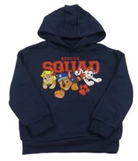 Tmavomodrá mikina s PAW PATROL a kapucí nickelodeon
