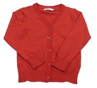 Červený propínací svetr F&F