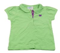 Zelené polo tričko s motýlkem Topomini